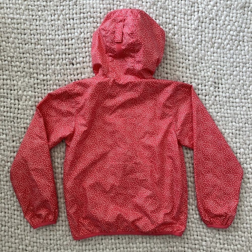 Columbia Girls' Pink Hooded Windbreaker Rain Jacket Small 8 Lined Outdoors Omni - Picture 2 of 11